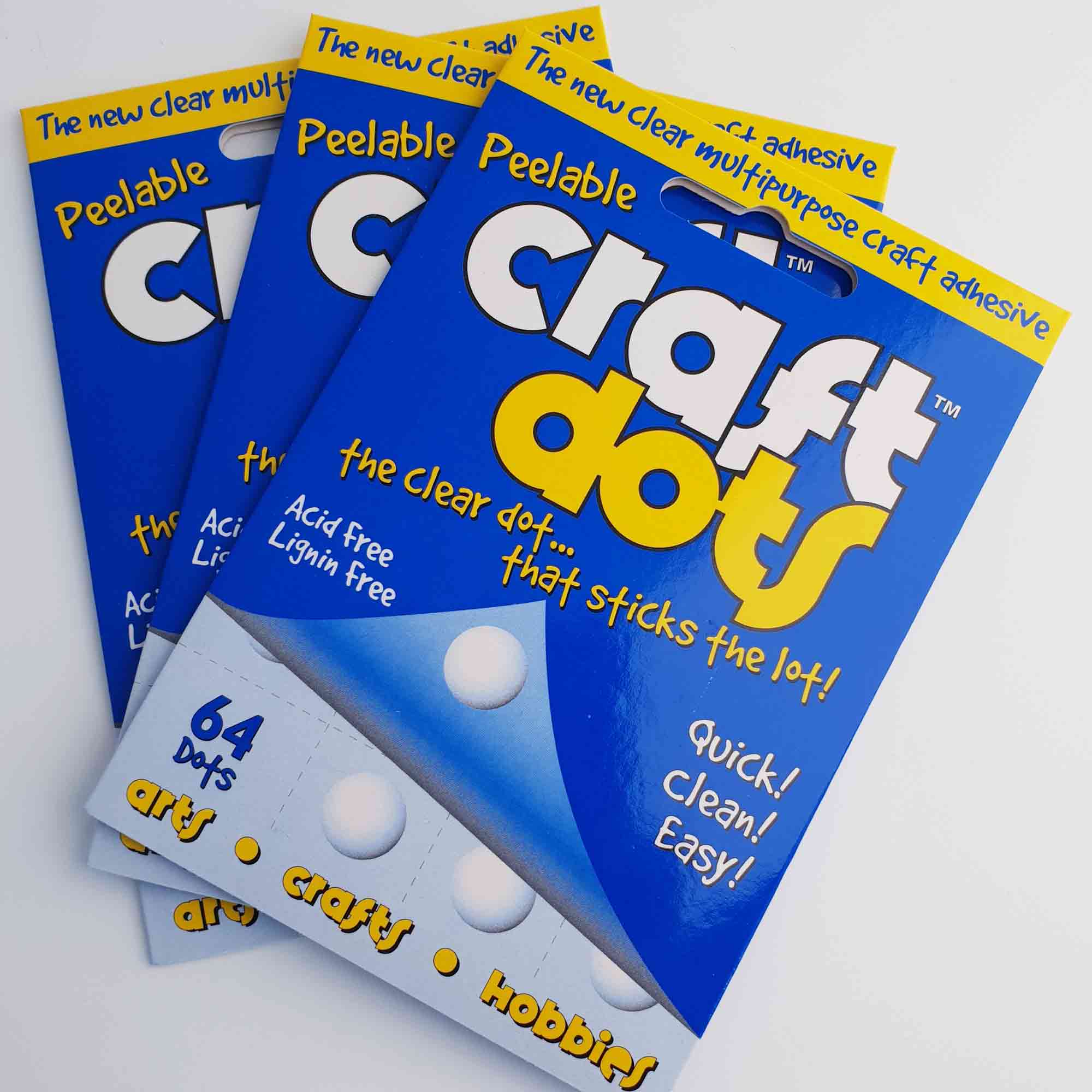 Sticky Dots für glatte Oberflächen wie Glas und Metall