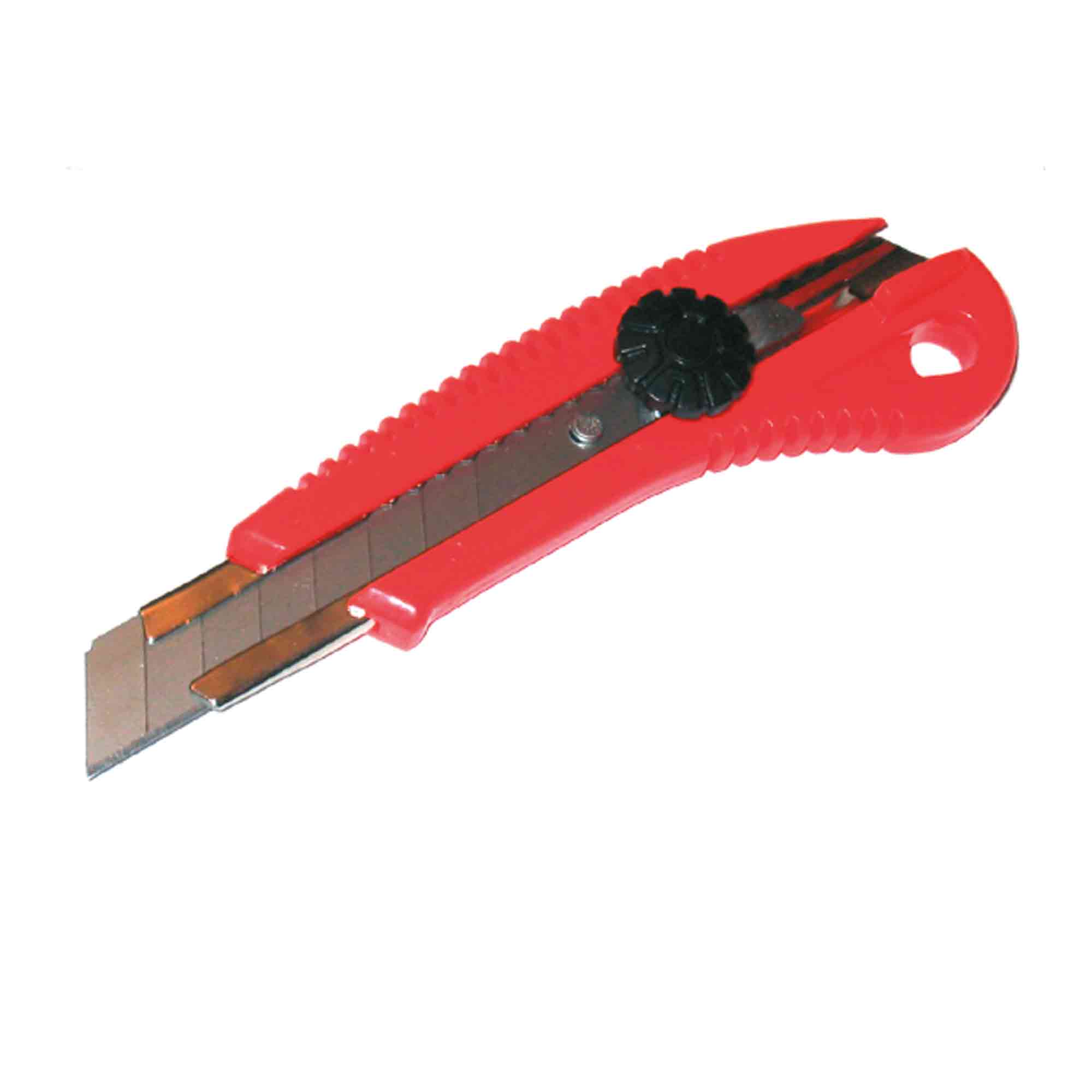 Das Messer liegt auf einem Schneidetisch mit Verpackungsmaterialien im Hintergrund – Zielgruppe Druckerei und Konfektion. Profi-Messer als Werkzeug für Konfektionierung und Druckerei