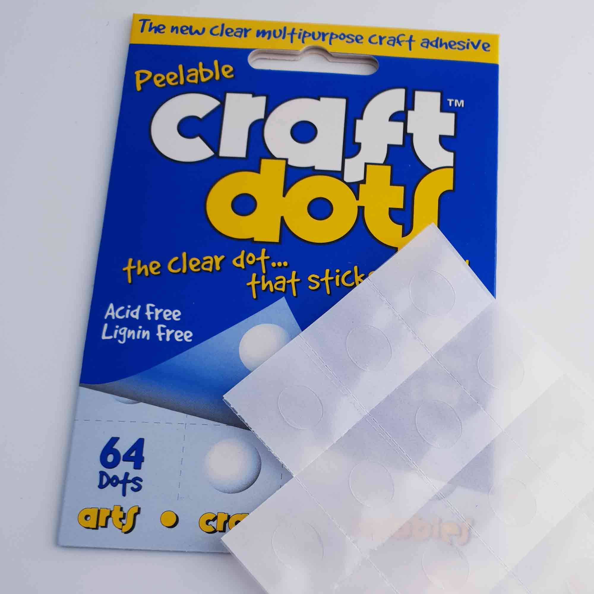 Transparente Klebepunkte Ø 10 mm Büroanwendung