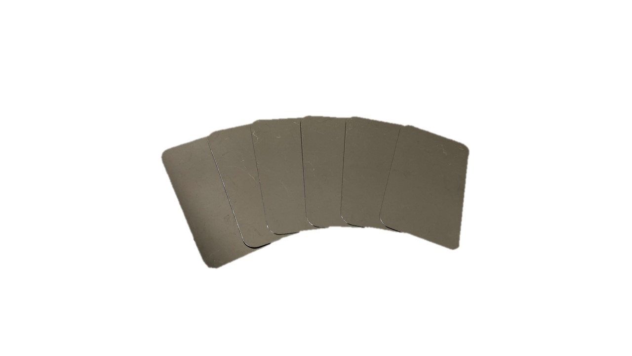 Neupack1 Rechteckige Metallplättchen, 35 x 60 x 0,3mm